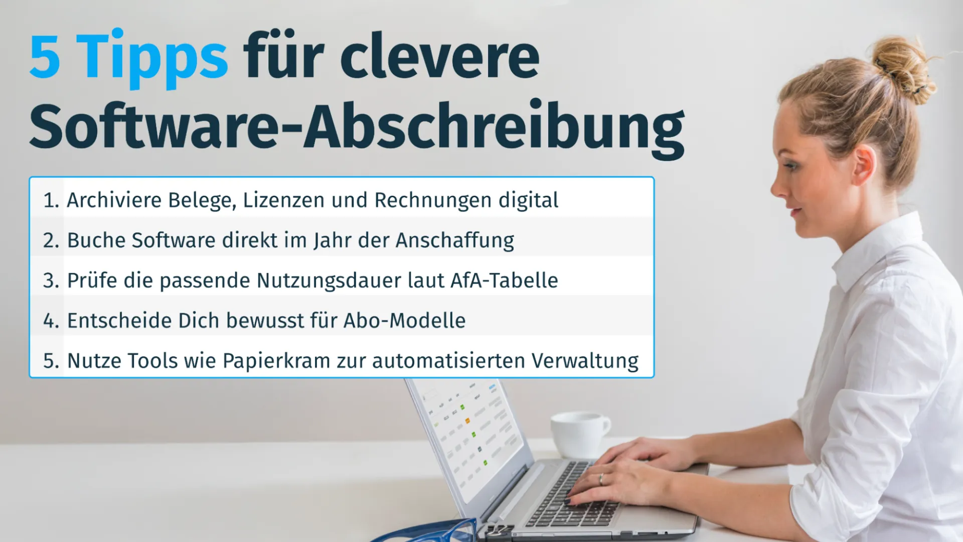 5 Tipps für clevere Software Abschreibung