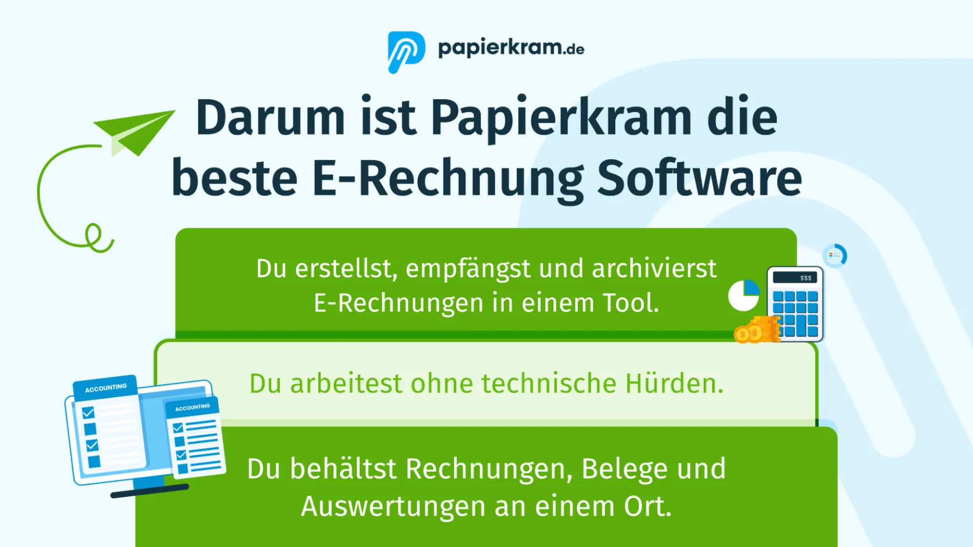 Darum ist Papierkram die beste E-Rechnung Software