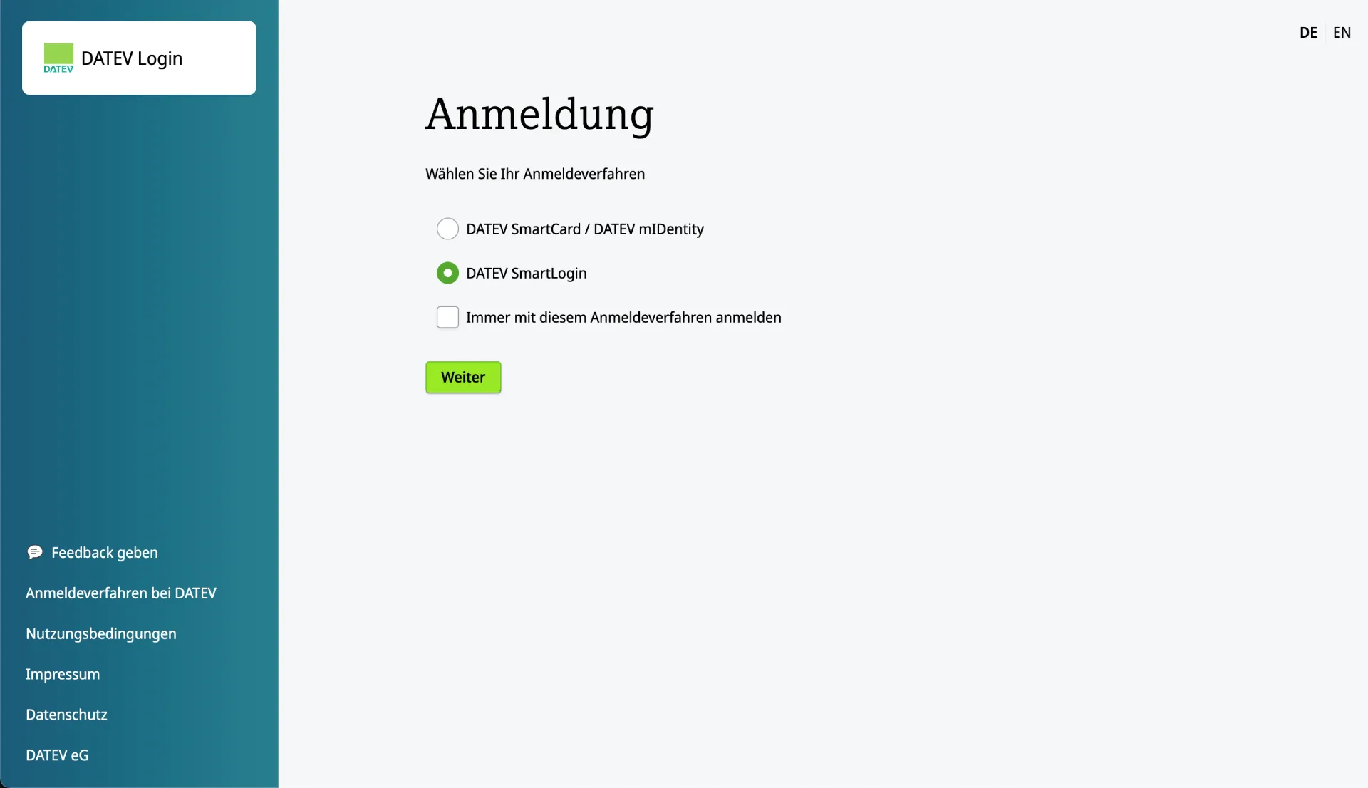 Verbinde Papierkram und DATEV mit einem Login bei DATEV Unternehmen online