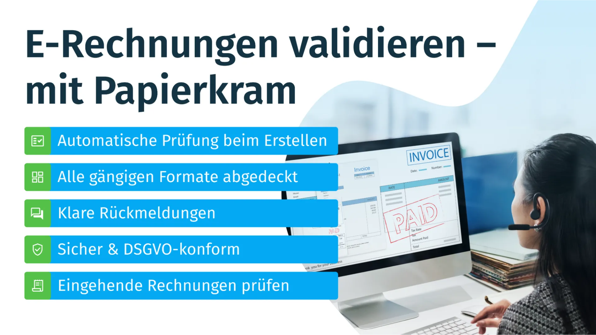 E-Rechnungen validieren mit Papierkram