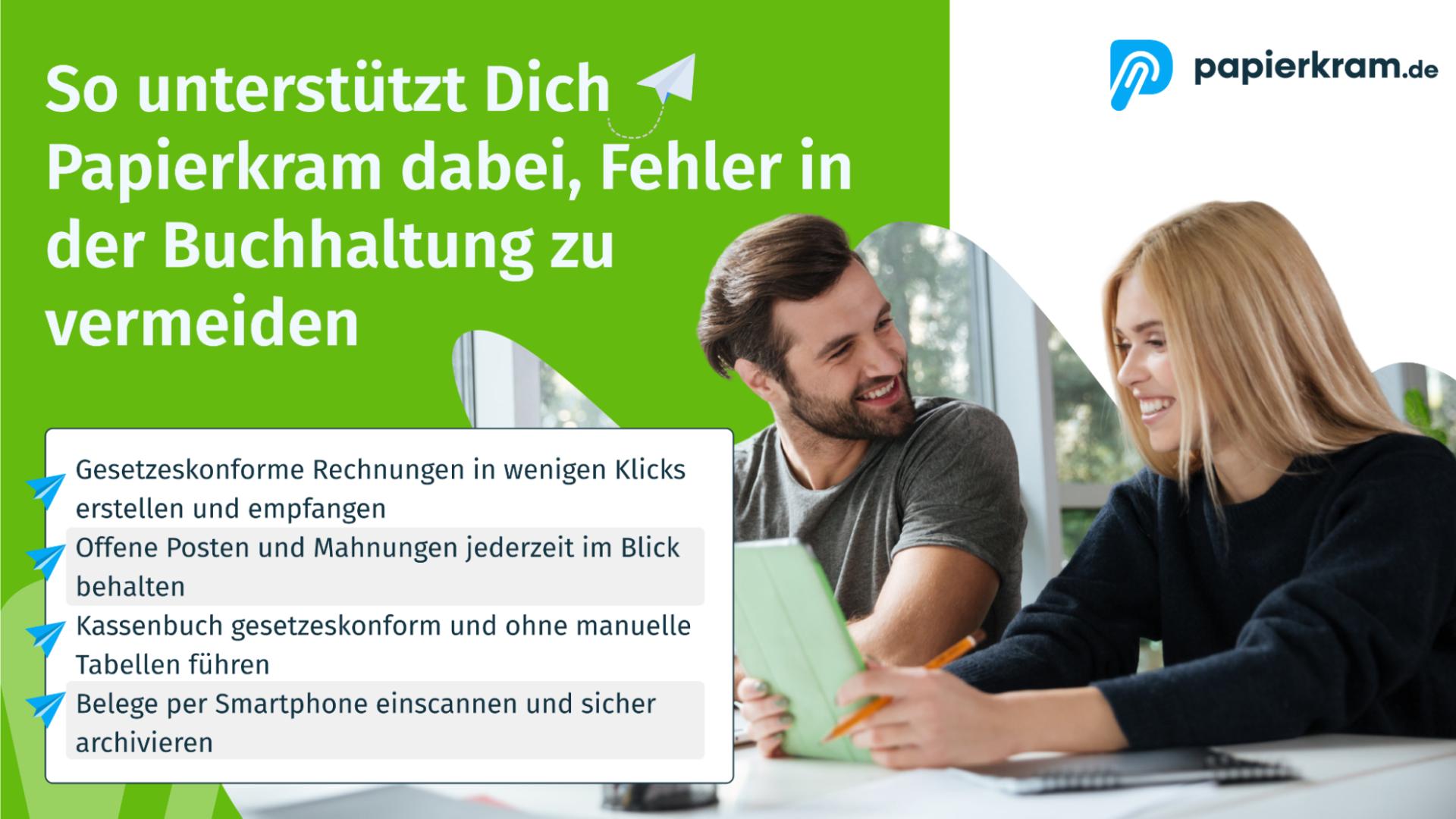 Papierkram schützt vor Fehlern in der Buchhaltung