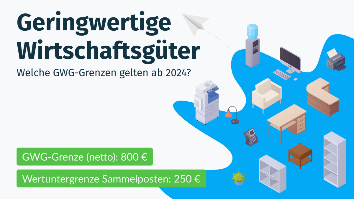 Geringwertige Wirtschaftsgüter - Welche GWG-Grenzen gelten ab 2024?