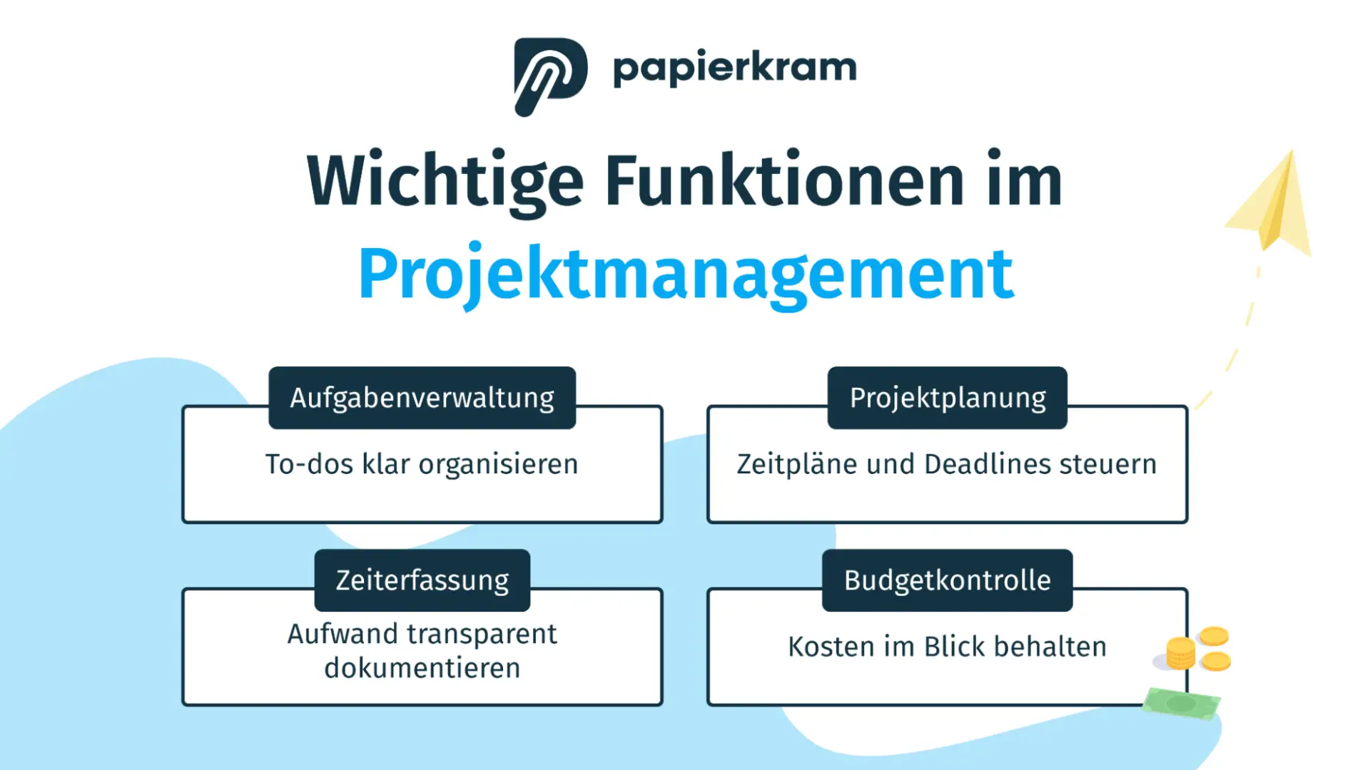 Wichtige Funktionen im Projektmanagement