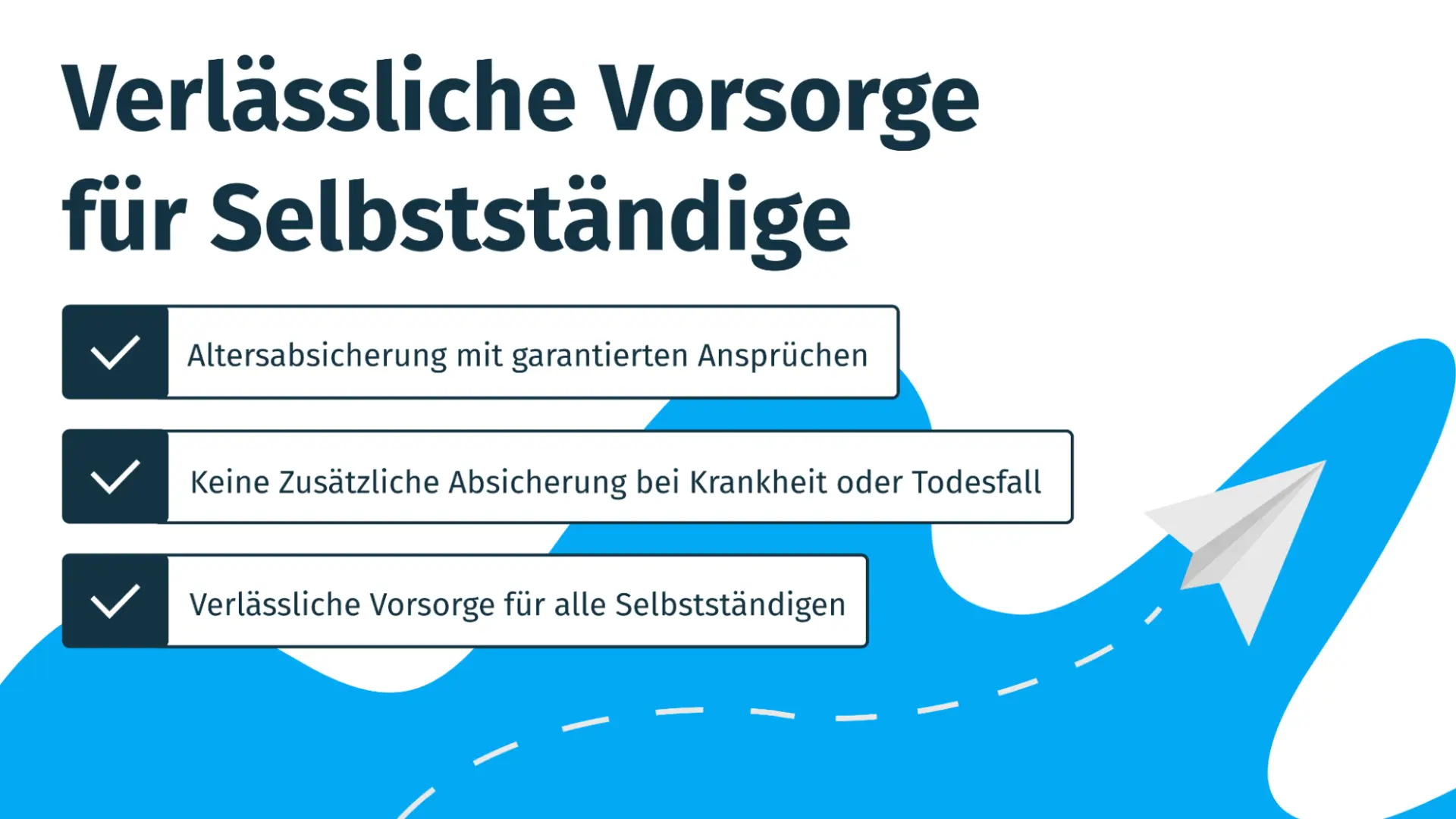 Verlässliche Rentenvorsorge für Selbstständige