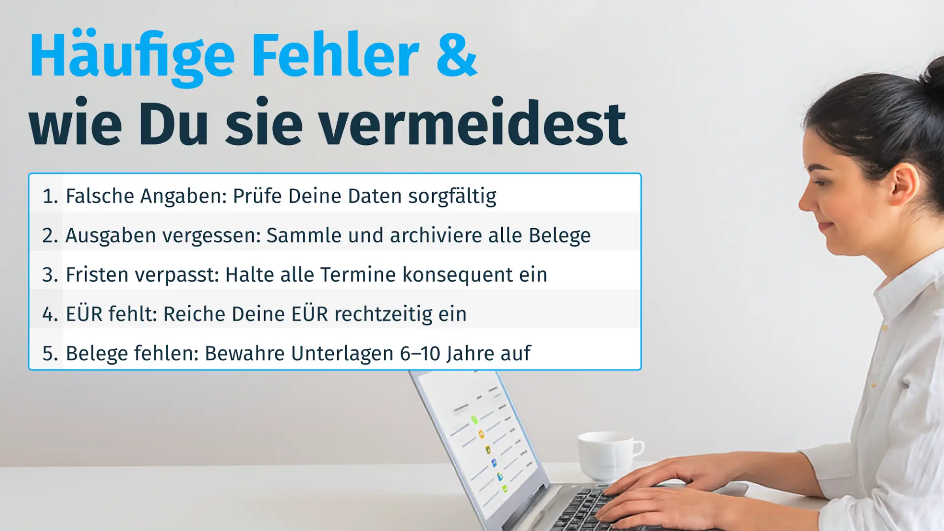 Häufige Fehler bei der Steuererklärung