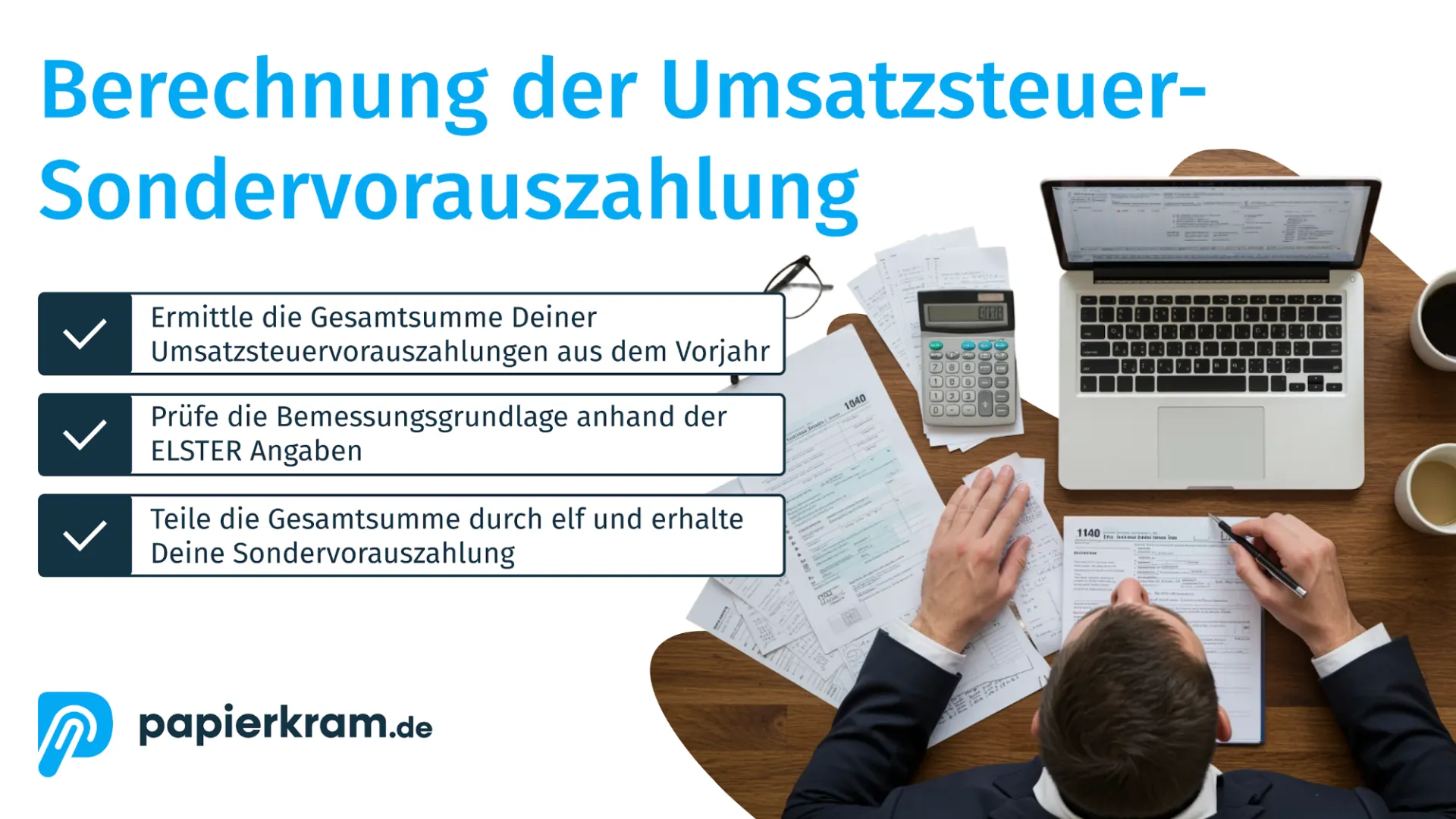 Berechnung der Umsatzsteuer-Sondervorauszahlung