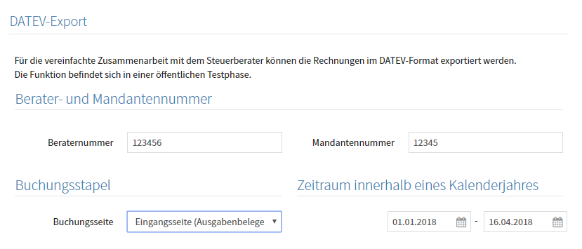 DATEV-Export