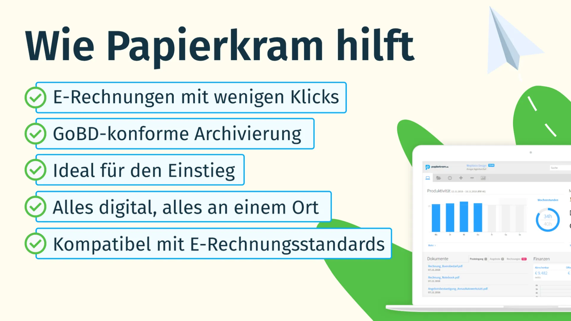 E-Rechnungen - wie Dir Papierkram hilft, alle Anforderungen zu erfüllen
